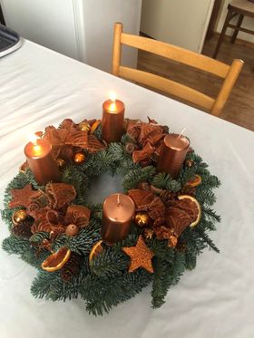 živý jedlový adventní