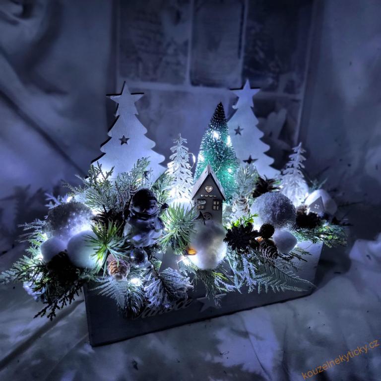  Adventní svícen ve hvězdě - stříbrný 