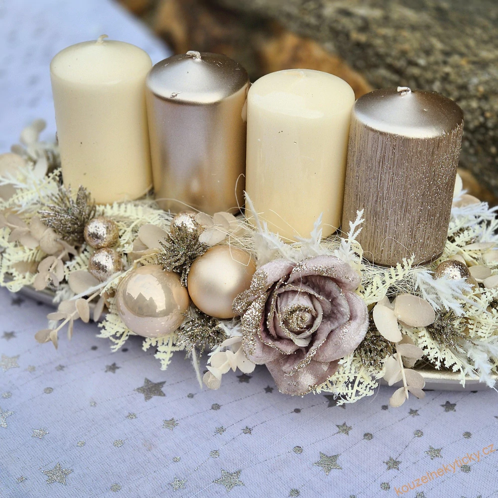 Adventní tácek -  Rose 