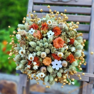 Květinová kytice -   Orange and white 