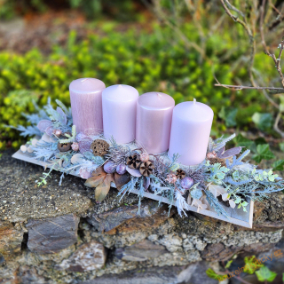 Adventní tácek -  Rose 