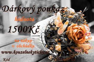 Dárkový poukaz 1500Kč
